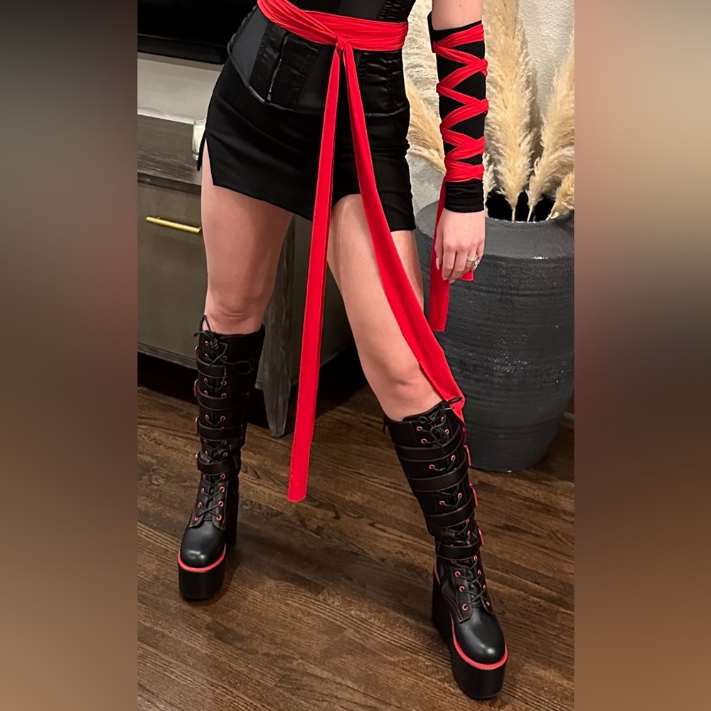 Hot topic platform combat boots